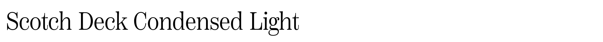 Scotch Deck Condensed Light image